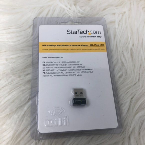 StarTech USB 150Mbps Mini Wireless N Network Adapter 802.11ng 1T1R - Picture 1 of 3
